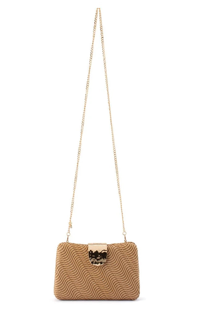 LINDY WOVEN CLUTCH