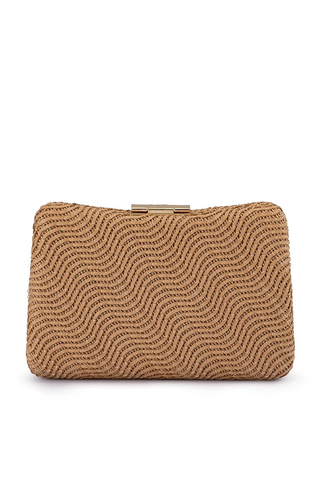 LINDY WOVEN CLUTCH