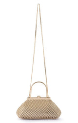 Mimi Ball Mesh Frame Clutch