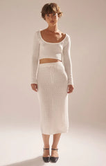 ROLLA'S DIAMOND KNIT SLIP SKIRT