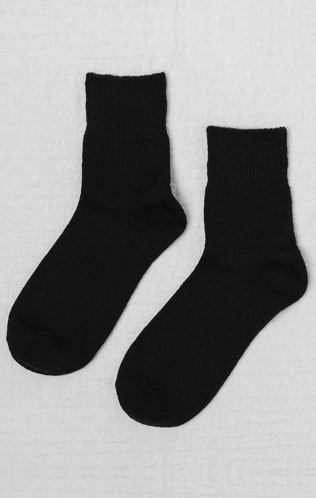 SWEATER SOCKS IN BLACK